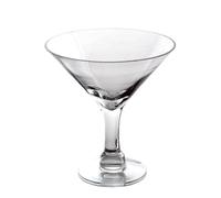 DRW Jarron de sobremesa con pie de Cristal Transparente 12,5x12,5x26cm