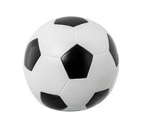 DRW Lampara de sobremesa Balon de Futbol de poliresina Blanco y Negro 12x14x14 cm
