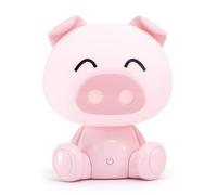 DRW Lampara led de sobremesa de un Cerdito Rosa 20x17x24 cm