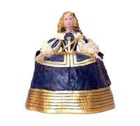 DRW Menina Infanta Margarita Azul 14x12x15cms