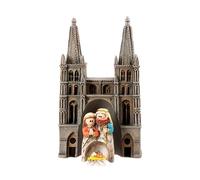 DRW Misterio Belen Catedral de Burgos Resina Pintado a Mano 10 cm
