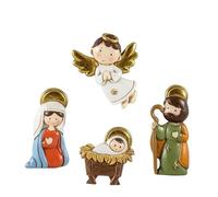 DRW Misterio Nacimiento con iman 4 Piezas Resina 6.5 cm Alto