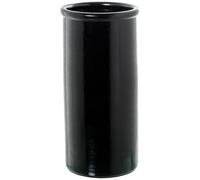 DRW Paraguero de Ceramica en Negro Brillo 24x48 cm