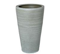 DRW Paraguero Jarron de Suelo de Ceramica en Verde Oliva 37x37x61 cm