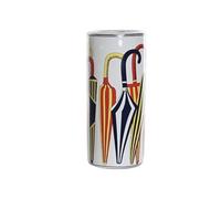 DRW Paraguero Porcelana Redondo con Paraguas de Colores 19x19x45 cm