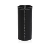 DRW Paraguero Redondo Cuero Negro 48x20x20 cm