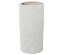 DRW Paraguero Redondo de Ceramica en Blanco Mate 24x24x48 cm