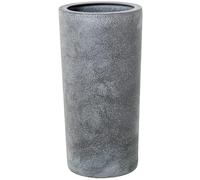 DRW Paraguero Redondo de Ceramica en Gris 25x25x50 cm