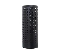 DRW Paraguero Redondo de Metal en Negro Ø19x49cm