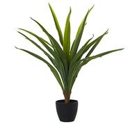 DRW Planta Artificial del arbol del Brasil de PU en Verde 75x15x15 cm