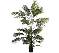 DRW Planta Artificial Palmera de Polietileno y Tela en Verde 200cm