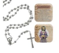 DRW Rosario metal Cristo de Medinaceli con caja metalica 3x1x50 cm