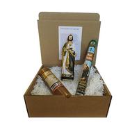 DRW San Judas con Vela oración e Incienso en Caja de Regalo (Figura 20 cm) peticiones dificiles
