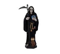 DRW Santa Muerte Negro de Resina 20 cm
