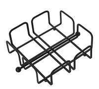 DRW Servilletero de Metal en Negro 21x21x7cm