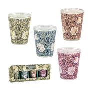 DRW Set 4 Vasos chupito Cristal pimpinela 5x5x6 cm
