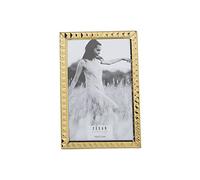 DRW Set de 2 Portafotos para fotografia de 10x15cm de Acero Inoxidable en Dorado 11,4x16,4x1cm