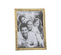 DRW Set de 2 Portafotos para fotografia de 15x20cm de Acero Inoxidable en Dorado 16,4x21,4x1cm