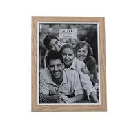 DRW Set de 2 Portafotos para fotografia de 15x20cm en Madera DM y Papel en Natural 18,6x23,6x1,5cm
