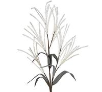 DRW Set de 6 varas con 3 Ramas con Flores de Goma Eva y Papel en Crema 124cm