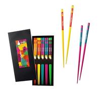 DRW Set Palillos para Comer Meninas - 5 Juegos de Palillos 23 cm