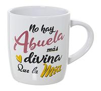 DRW Taza Desayuno Positiva No hay abuela más divina que la mía 385 ml 8.5 x 10 cm Desayuno