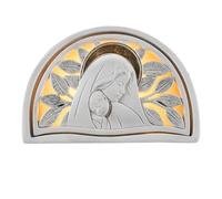 DRW Virgen con niño de Resina Pintado a Mano 11x5x8 cm