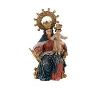 DRW Virgen Maria Auxiliadora de Triana Resina Pintada a Mano 20 cm