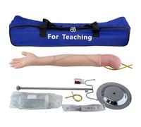DRXRD Infusion Arm Blooding Set - Juego de ejercicios de tamaño real para la cirugía de sangre en el brazo derecho con soporte de infusión y bolsa de almacenamiento para demostraciones de enseñanza