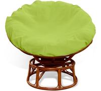 DRXRD Las Cubiertas de Silla de papasán Interior al Aire Libre Cubre Cubiertas de papasan papasan Impermeables para Cojines con Cremallera y Corbatas, Lavable a máquina Green 120cm/47in