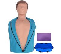 DRXRD Maniquí de Entrenamiento en RCP Maniquíes de Reanimación con Bolsa de Transporte y Tapete para Enseñar Ayuda de Entrenamiento de Emergencia