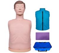 DRXRD Maniquí Entrenamiento Maniquíes Reanimación RCP Entrenamiento con Bolsa de Transporte y Tapete para Dominar Técnicas Correctas de Primeros Auxilios y Métodos Operativos