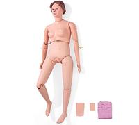 DRXRD Muneco Practicas Enfermeria 160cm Tamaño Natural Formación Enfermería Maniquí con Bata de Paciente y Reemplazar Módulo para 24 Elementos de formación Básica en Enfermería Female