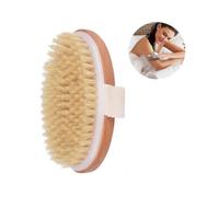 Dry Brushing Body Brush, Natural Bristle Dry Skin Exfoliating Brush Body Scrub for Flawless Skin, Cellulite Treatment, Lymphatic Drainage And Blood C
