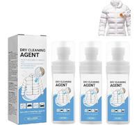 Dry Cleaning Agent for Winter Coats,Down Jacket Foam Dry Cleaner,Multi-Purpose Dry Cleaning Clothing Cleansing Foam Rinse-Free Agent (3pcs)