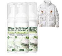Dry Cleaning Spray for Clothes, Waterless Spot & Stain Remover Spray, Dry Stain Remover Cleaning Fluid Agent, Quick Clothes Stain Removal, Fabric Cleaner for Oil & Grease Stains on Clothes Sofa (3PCS)