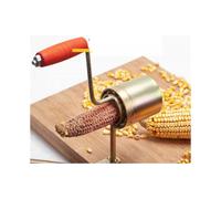 Dry Corn Sheller for Popcorn, Hand Crank Corn Thresher Fixed on a Wooden Board Quick Corn Cob Stripper Tool for Farms and Families