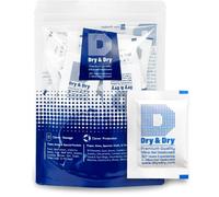 Dry&dry Paquete de 50 unidades de deshumidificadores de gel de sílice, prémium, puro y seguro, 5 gramos, compatible con la FDA