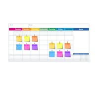 Dry Erase Calendar Board, Wall Whiteboard Planner, Monthly Schedule Planner, Weekly Planner Whiteboard, Large Dry Erase for Monthly Planning Reusable Weekly Planner Whiteboard for Offices and School