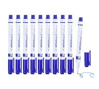 Dry Erase Markers - 10 Pieces Writing Pens, 0.5mm Fine Tip Writing Markers Providing Smooth Clear Ink Flow, Durable Whiteboard Accessories Enhancing Precise Writings Control | Teacher Classroom Use