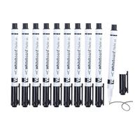 Dry Erase Markers, durablee Fine Tip, Whiteboard Pens, Built In Eraser