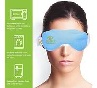 Dry Eye Compress - recommended by Optometrists, Save 40%, microwave for moist heat therapy or freeze for cold therapy to treat: Dry Eye Syndrome, TMJ, sinus pressure, stress. by OcuSci