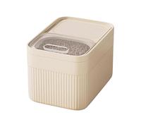 Dry Food Reservoirs - Integrated Measuring Cup, Sturdy Kitchen Canister, Sealed Pantry Keeper, Clear Identification Vault | Universal ABS Snack Storage Solution For Home Cooks & Apartment Dwellers