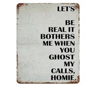 Dry Humor Metal Sign Understated Comedy Wall Decor 8x12 Inch