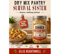 Dry Mix Pantry Survival System: Safe Homemade Mixes for Busy Families Who Want Less Dinner Panic, Less Waste, and More Control Over Ingredients (The Hearthwell Kitchen)