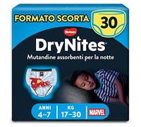 Dry Nites - Pañales absorbentes para dormir, 4 - 7 años (17Kg - 30Kg), pack de 10 unidades