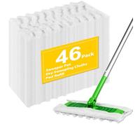 Dry Pads - Recambios compatibles con trapeadores Swiffer, paños de barrido en seco para barrer y limpiar suelos, 46 unidades