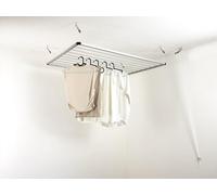 DRY-SMART Lift - Tendedero de techo para el techo, 120 cm, para bañera, balcón, interior y exterior, ahorra espacio, fácil fijación al techo