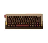 DRY STUDIO Retro 63 RT HE - Teclado magnético para juegos con cable con sensación mecánica, metal y PEI con baja latencia 8K y cambio de modo RGB - ámbar perezoso