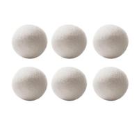 Dryer Balls, Laundry Balls, Reusable Premium Natural Wool Fabric Softener for Reduces Clothes Wrinkling and Saves Drying Time, 2.36 Inches inches in Diameter, 6 Pieces